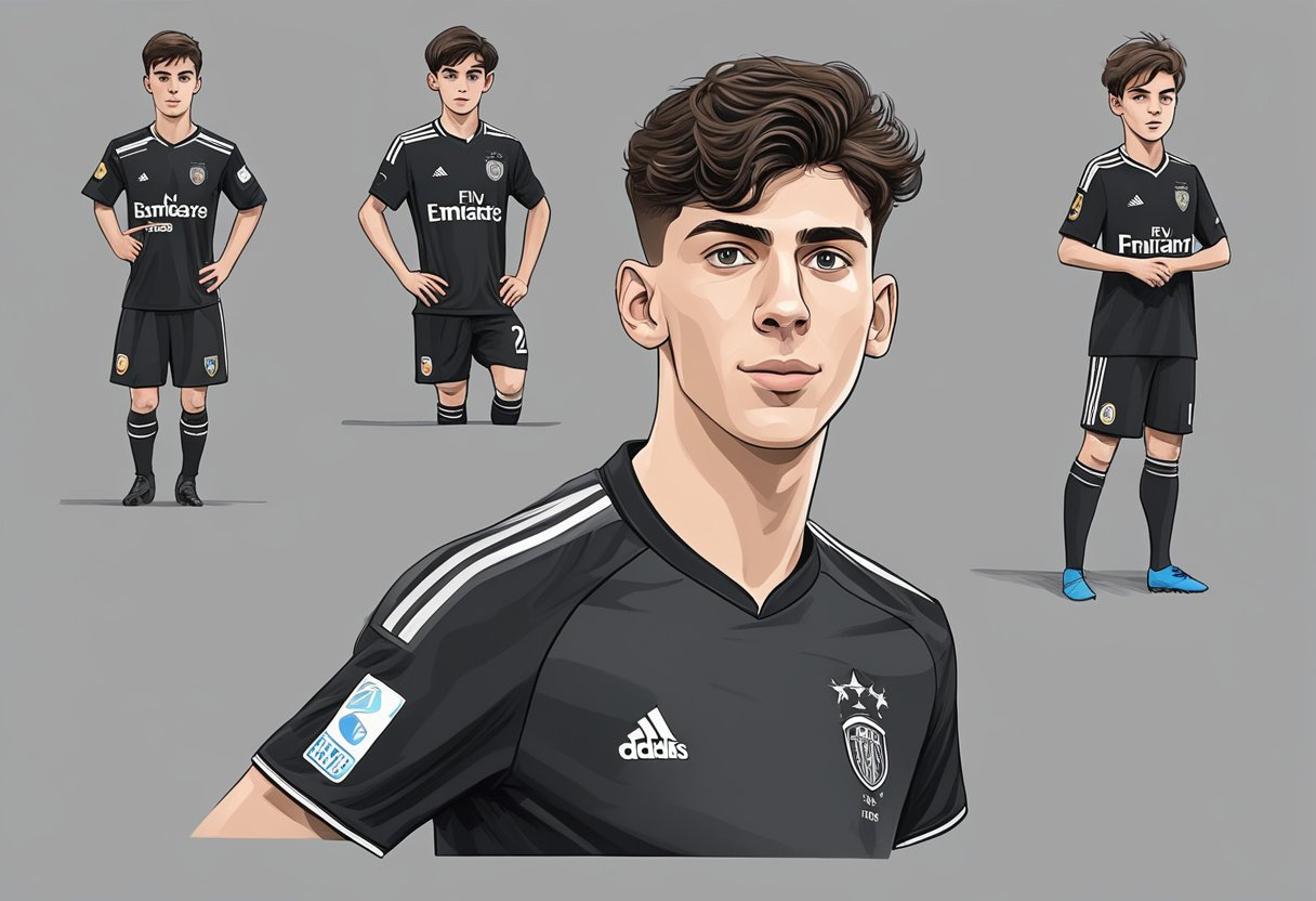 Kai Havertz's early life and start in football, including his career and teams played for